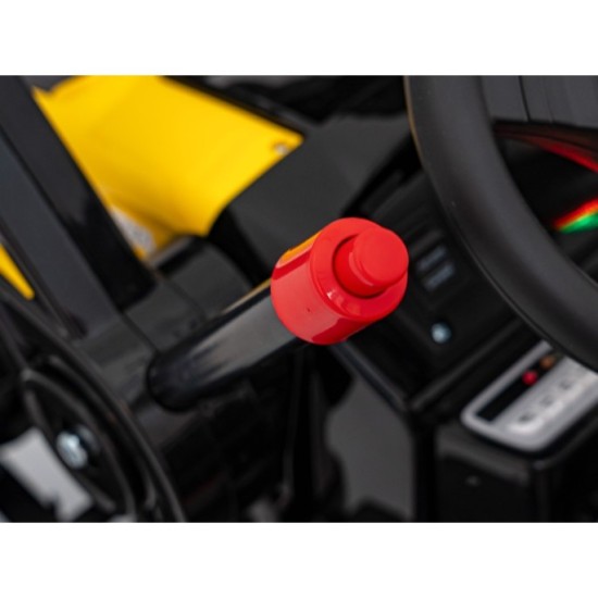 JOKO Elektrický Traktor Pushdozer s Predným Nakladačom, žltý