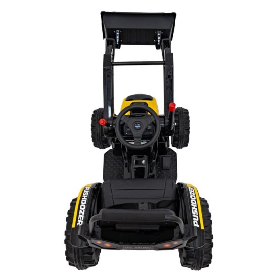 JOKO Elektrický Traktor Pushdozer s Predným Nakladačom, žltý