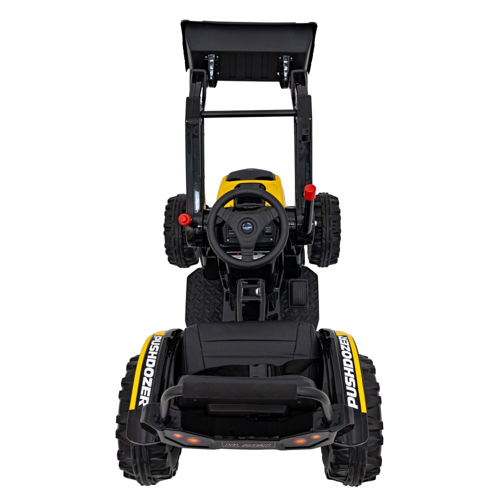 JOKO Elektrický Traktor Pushdozer s Predným Nakladačom, žltý