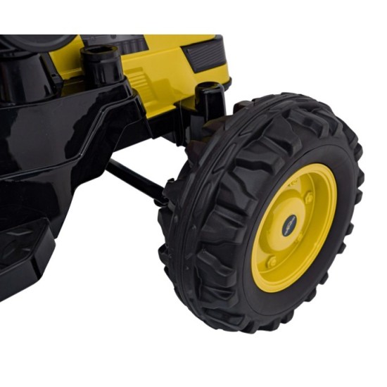 JOKO Elektrický Traktor Pushdozer s Predným Nakladačom, žltý