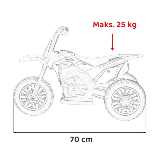 JOKO Elektrická motorka Honda CRF 450R, zelená