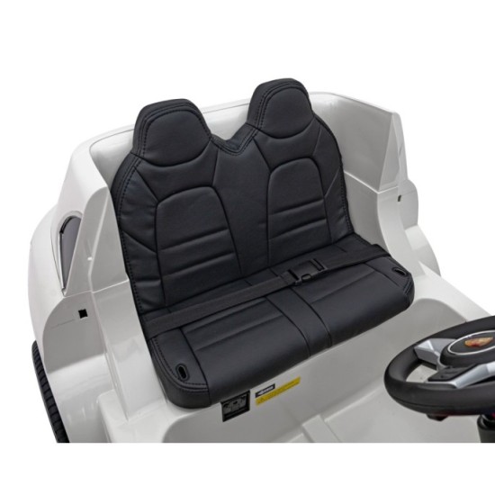 JOKO Elektrické Autíčko Porsche Cayenne S, LAKOVANÉ, penové kolesá, kožené sedadlo, biele