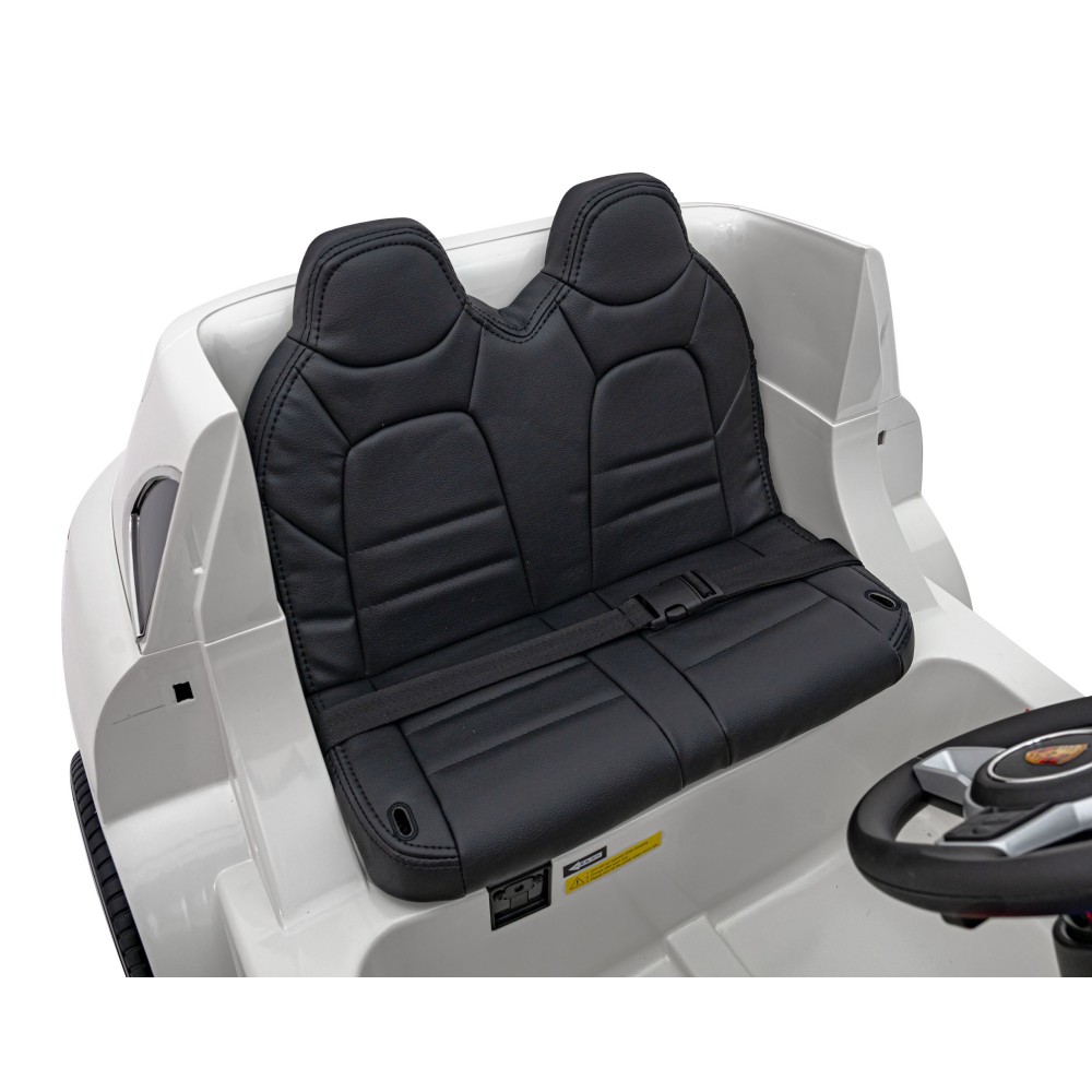JOKO Elektrické Autíčko Porsche Cayenne S, LAKOVANÉ, penové kolesá, kožené sedadlo, biele