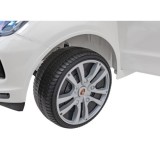 JOKO Elektrické Autíčko Porsche Cayenne S, LAKOVANÉ, penové kolesá, kožené sedadlo, biele
