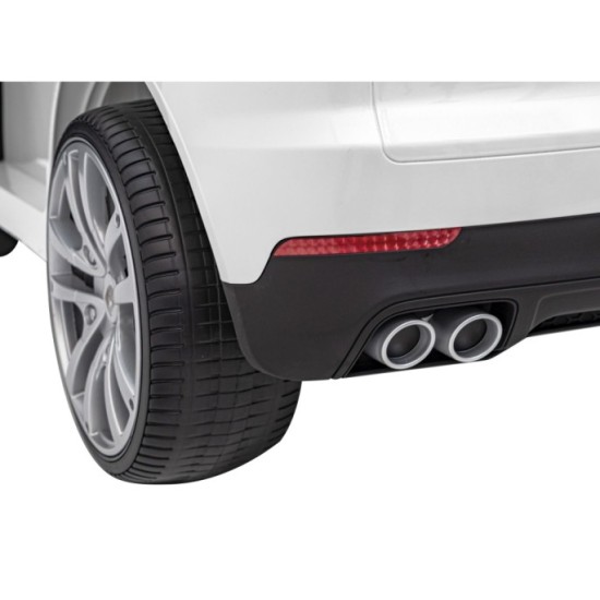 JOKO Elektrické Autíčko Porsche Cayenne S, LAKOVANÉ, penové kolesá, kožené sedadlo, biele