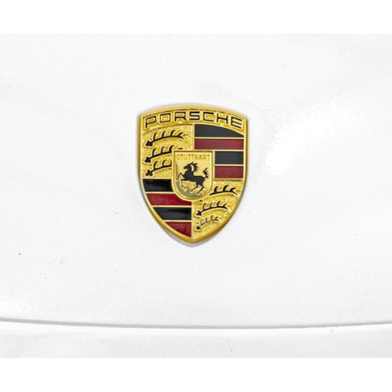 JOKO Elektrické Autíčko Porsche Cayenne S, LAKOVANÉ, penové kolesá, kožené sedadlo, biele