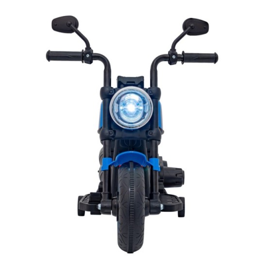 JOKO Elektrická Motorka Chopper FASTER, FM rádio, modrá