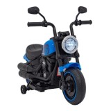 JOKO Elektrická Motorka Chopper FASTER, FM rádio, modrá