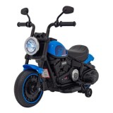 JOKO Elektrická Motorka Chopper FASTER, FM rádio, modrá