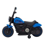 JOKO Elektrická Motorka Chopper FASTER, FM rádio, modrá