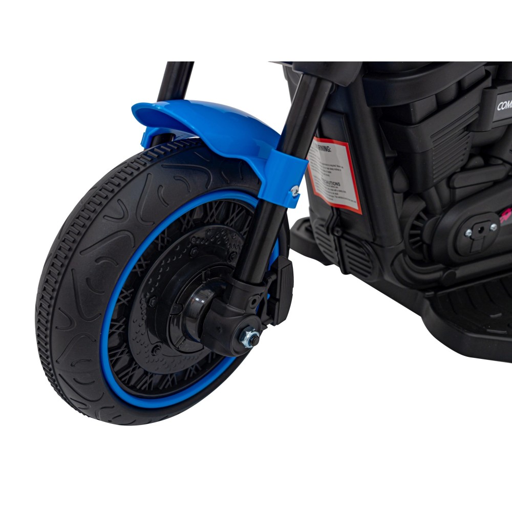 JOKO Elektrická Motorka Chopper FASTER, FM rádio, modrá