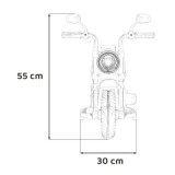 JOKO Elektrická Motorka Chopper FASTER, FM rádio, modrá