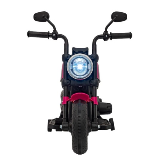 JOKO Elektrická Motorka Chopper FASTER, FM rádio, ružová
