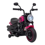 JOKO Elektrická Motorka Chopper FASTER, FM rádio, ružová