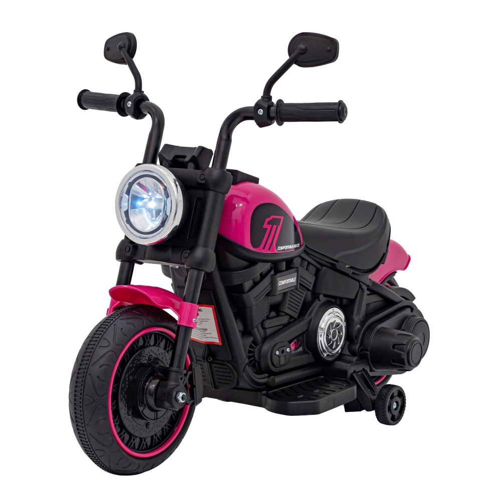 JOKO Elektrická Motorka Chopper FASTER, FM rádio, ružová