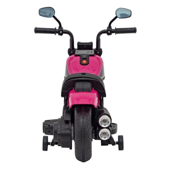 JOKO Elektrická Motorka Chopper FASTER, FM rádio, ružová