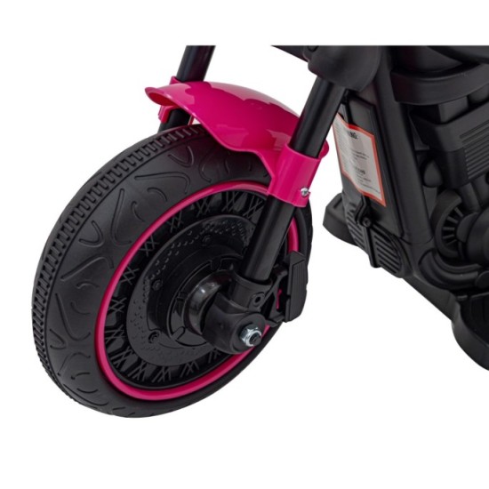JOKO Elektrická Motorka Chopper FASTER, FM rádio, ružová