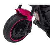 JOKO Elektrická Motorka Chopper FASTER, FM rádio, ružová