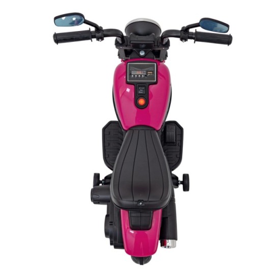 JOKO Elektrická Motorka Chopper FASTER, FM rádio, ružová