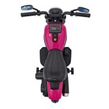 JOKO Elektrická Motorka Chopper FASTER, FM rádio, ružová
