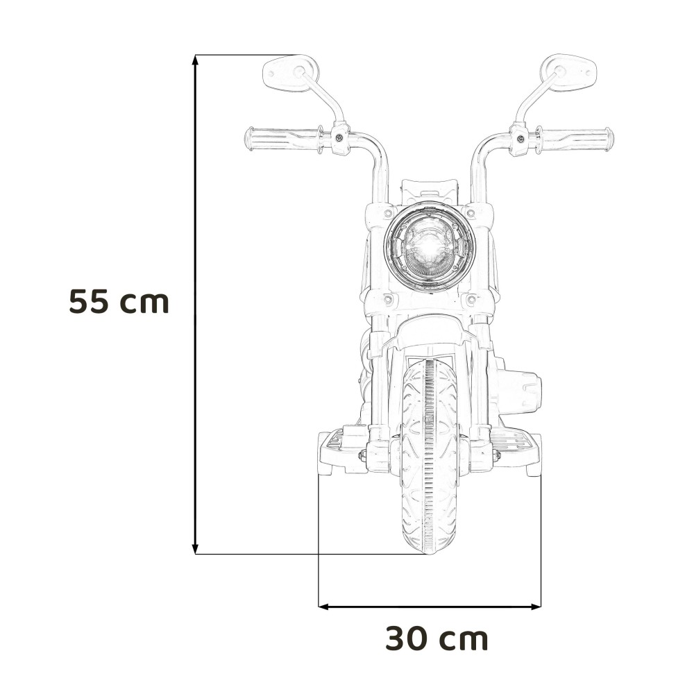 JOKO Elektrická Motorka Chopper FASTER, FM rádio, ružová