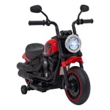 JOKO Elektrická Motorka Chopper FASTER, FM rádio, červená
