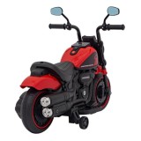 JOKO Elektrická Motorka Chopper FASTER, FM rádio, červená