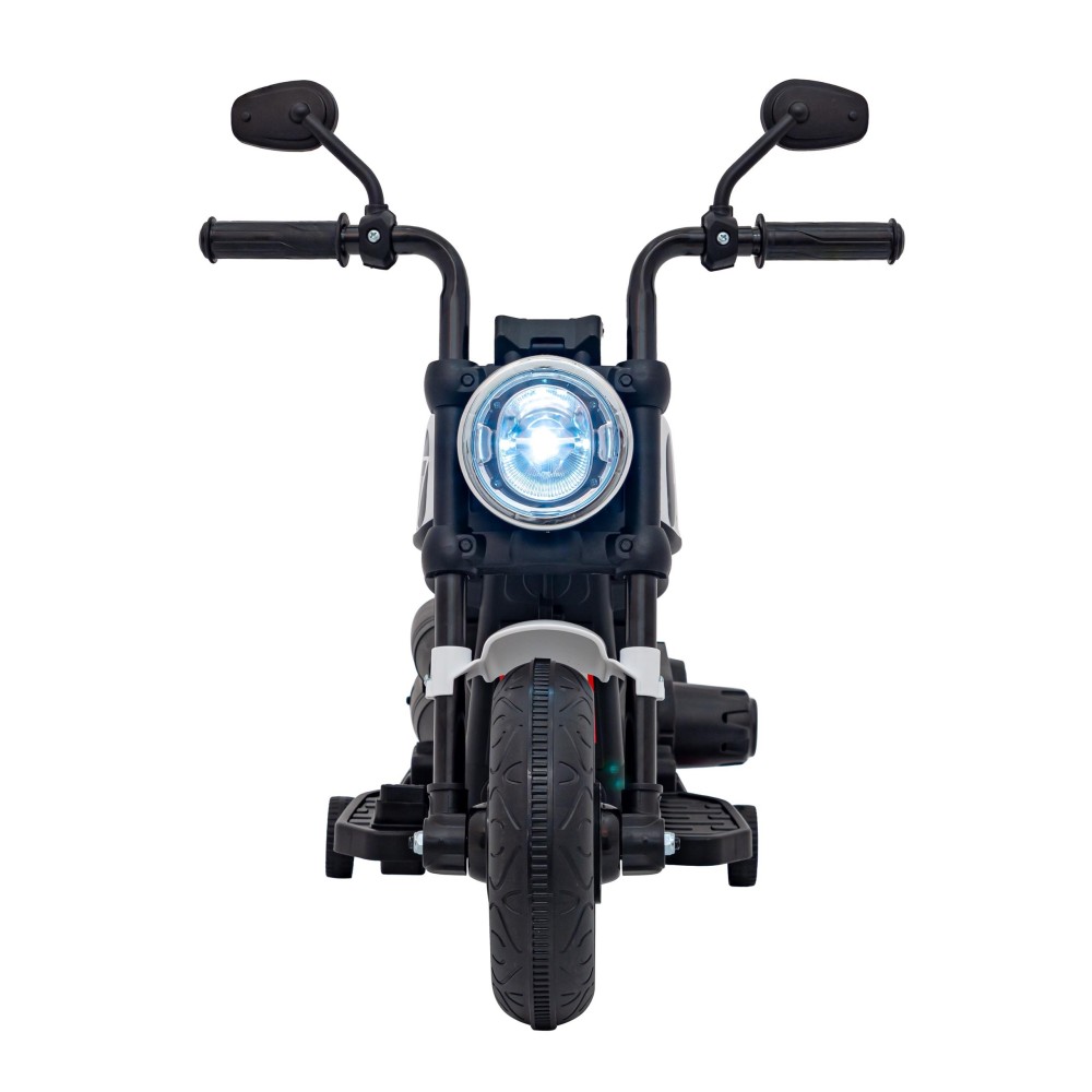 JOKO Elektrická Motorka Chopper FASTER, FM rádio, biela