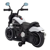 JOKO Elektrická Motorka Chopper FASTER, FM rádio, biela