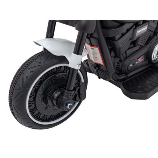 JOKO Elektrická Motorka Chopper FASTER, FM rádio, biela