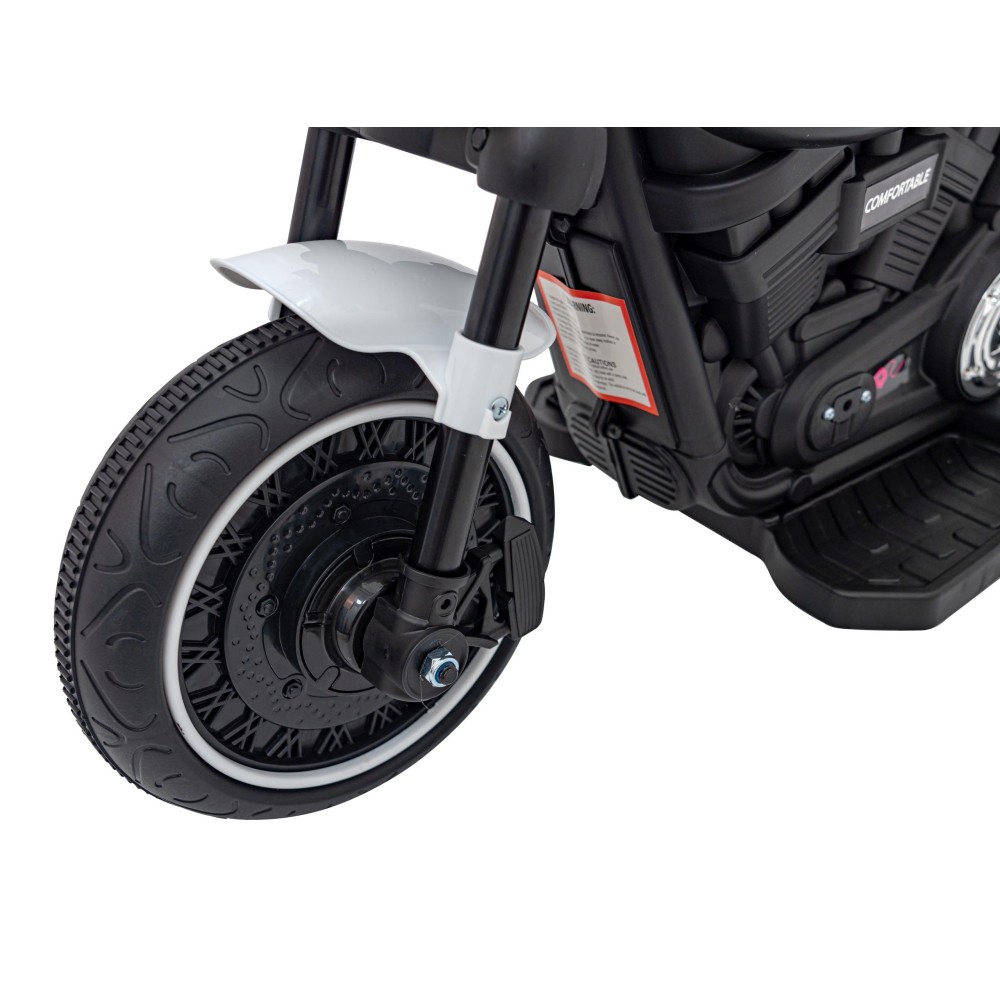 JOKO Elektrická Motorka Chopper FASTER, FM rádio, biela