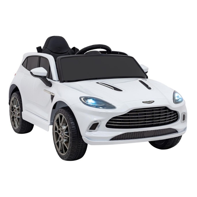 JOKO Elektrické Autíčko Aston Martin DBX 4x4, penové kolesá, kožené sedadlo, biele