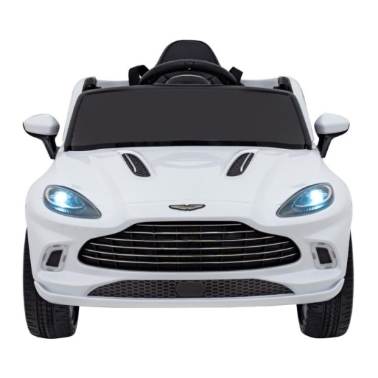 JOKO Elektrické Autíčko Aston Martin DBX 4x4, penové kolesá, kožené sedadlo, biele
