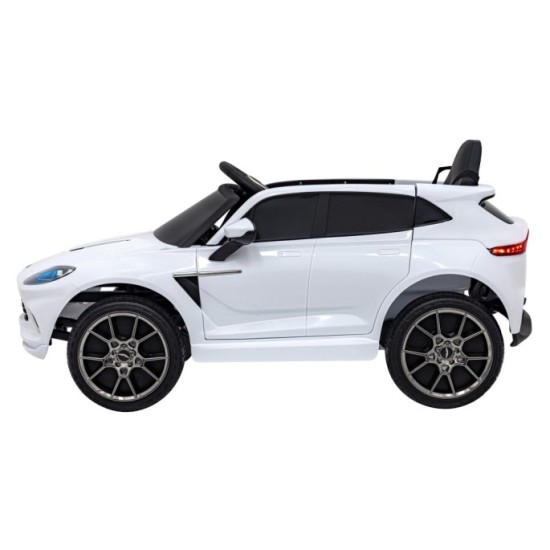 JOKO Elektrické Autíčko Aston Martin DBX 4x4, penové kolesá, kožené sedadlo, biele