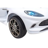 JOKO Elektrické Autíčko Aston Martin DBX 4x4, penové kolesá, kožené sedadlo, biele