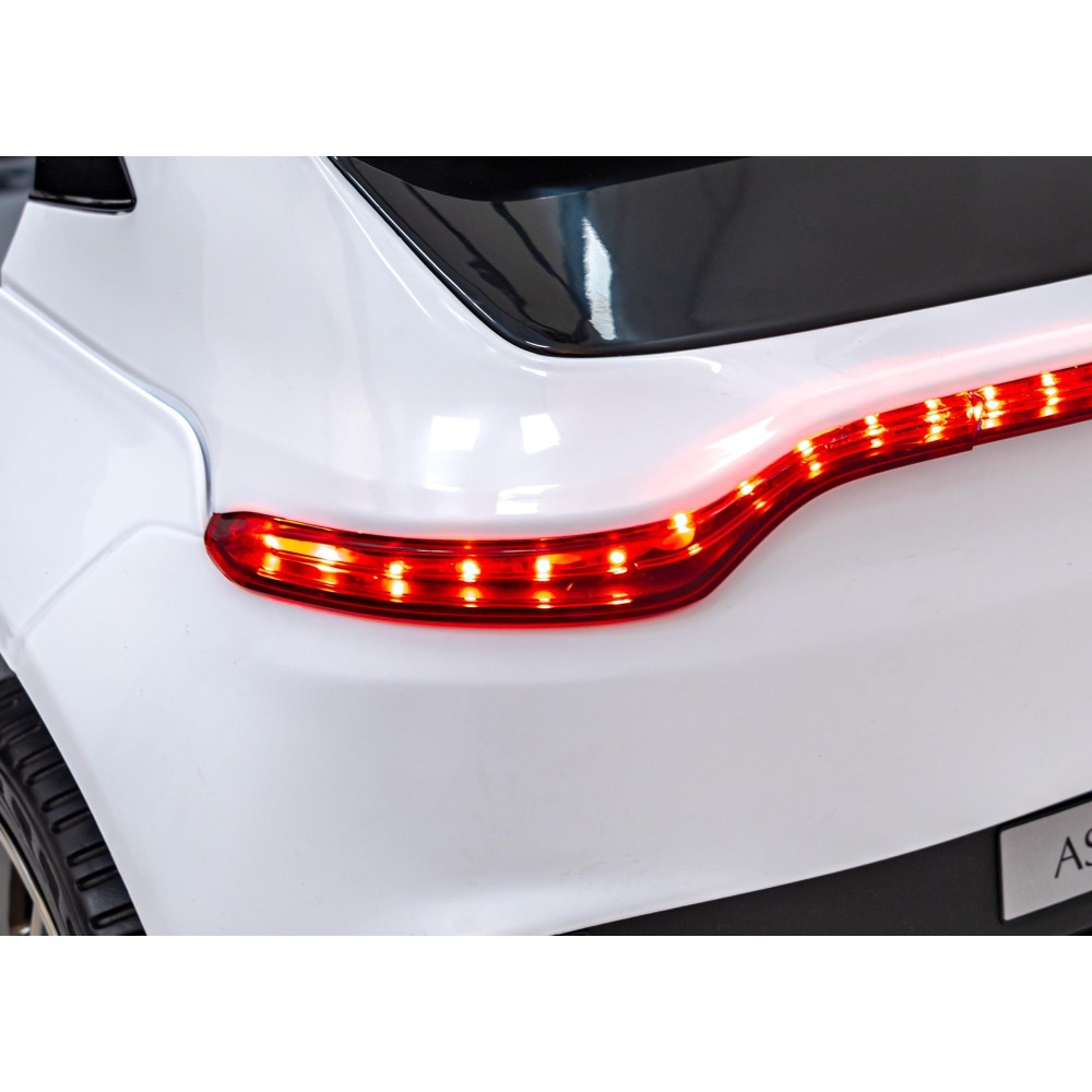 JOKO Elektrické Autíčko Aston Martin DBX 4x4, penové kolesá, kožené sedadlo, biele