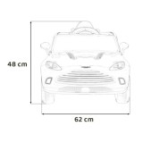 JOKO Elektrické Autíčko Aston Martin DBX 4x4, penové kolesá, kožené sedadlo, biele