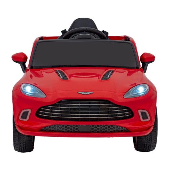 JOKO Elektrické Autíčko Aston Martin DBX 4x4, penové kolesá, kožené sedadlo, červené