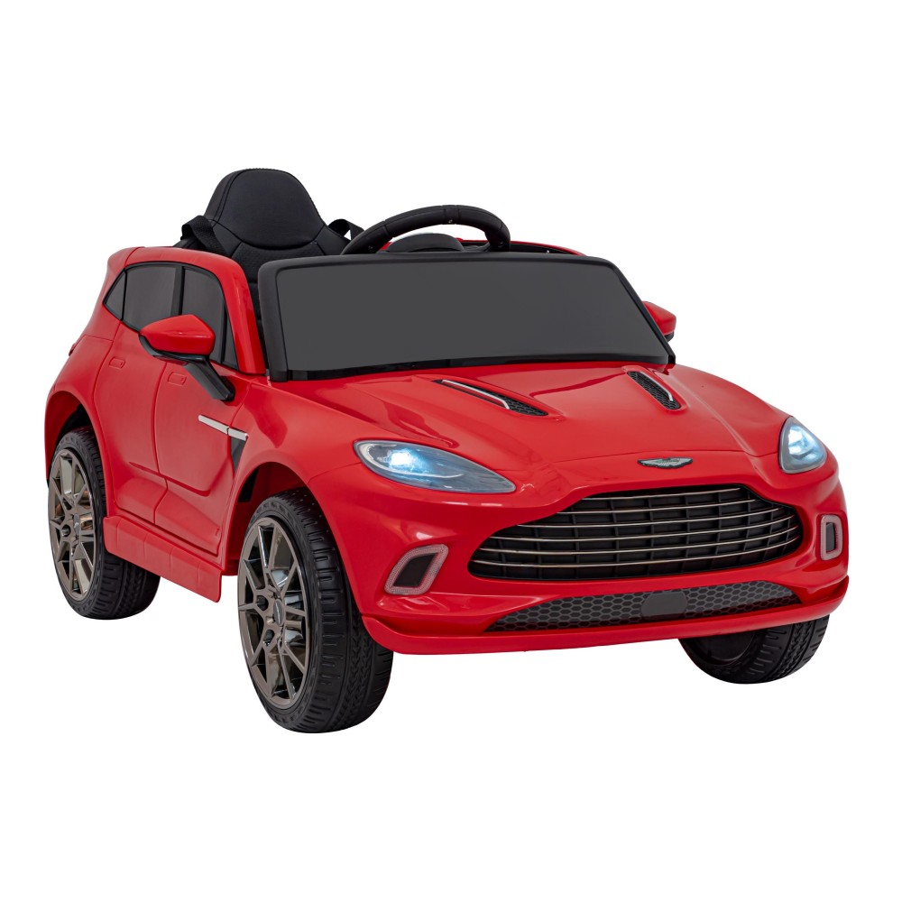 JOKO Elektrické Autíčko Aston Martin DBX 4x4, penové kolesá, kožené sedadlo, červené