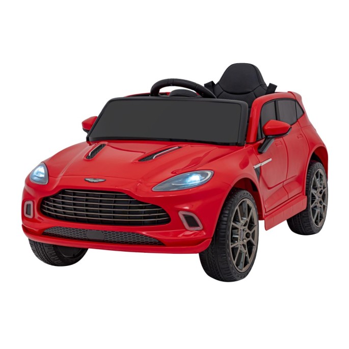 JOKO Elektrické Autíčko Aston Martin DBX 4x4, penové kolesá, kožené sedadlo, červené
