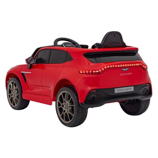 JOKO Elektrické Autíčko Aston Martin DBX 4x4, penové kolesá, kožené sedadlo, červené