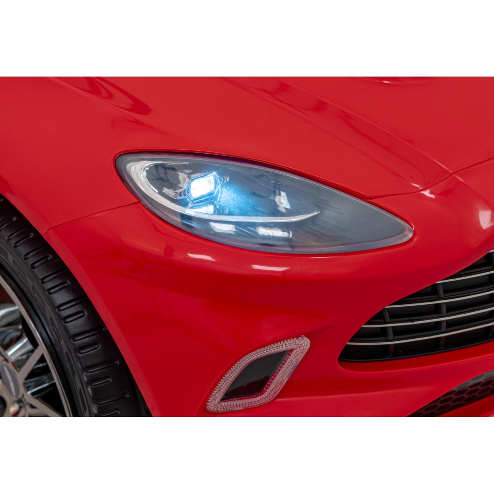 JOKO Elektrické Autíčko Aston Martin DBX 4x4, penové kolesá, kožené sedadlo, červené