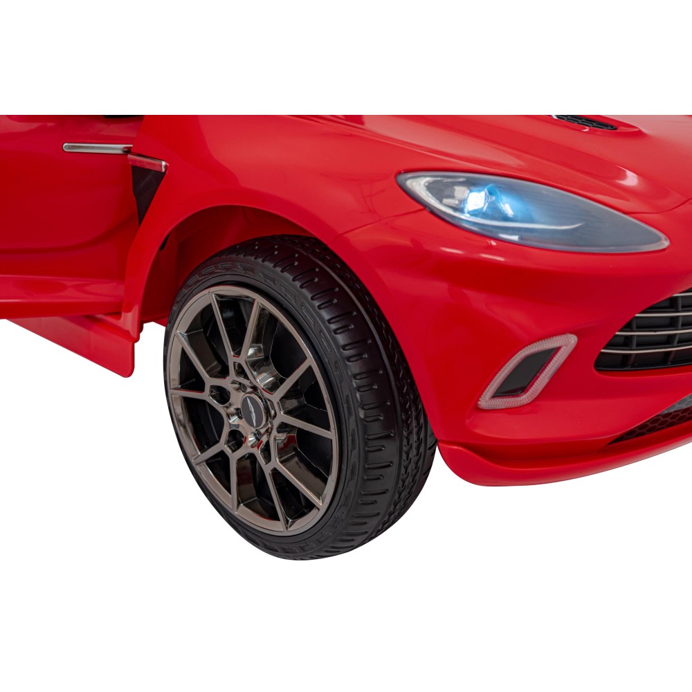 JOKO Elektrické Autíčko Aston Martin DBX 4x4, penové kolesá, kožené sedadlo, červené