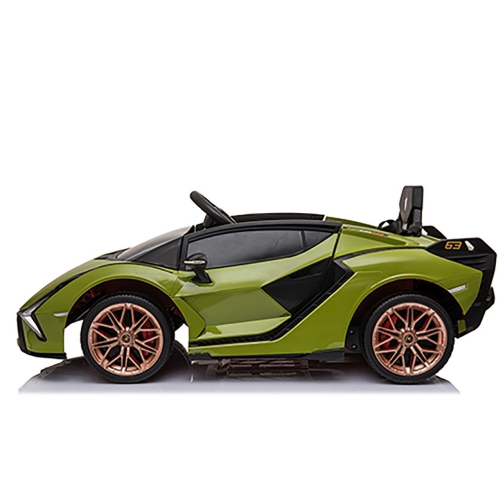 JOKO Elektrické Autíčko Lamborghini Sian 4x4, penové kolesá, kožené sedadlo, zelené
