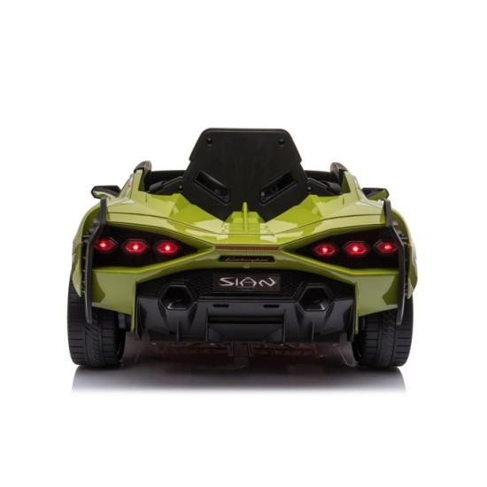 JOKO Elektrické Autíčko Lamborghini Sian 4x4, penové kolesá, kožené sedadlo, zelené