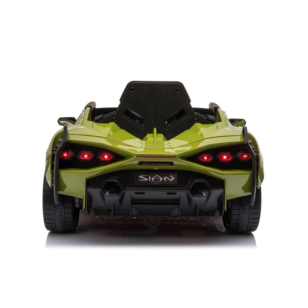 JOKO Elektrické Autíčko Lamborghini Sian 4x4, penové kolesá, kožené sedadlo, zelené