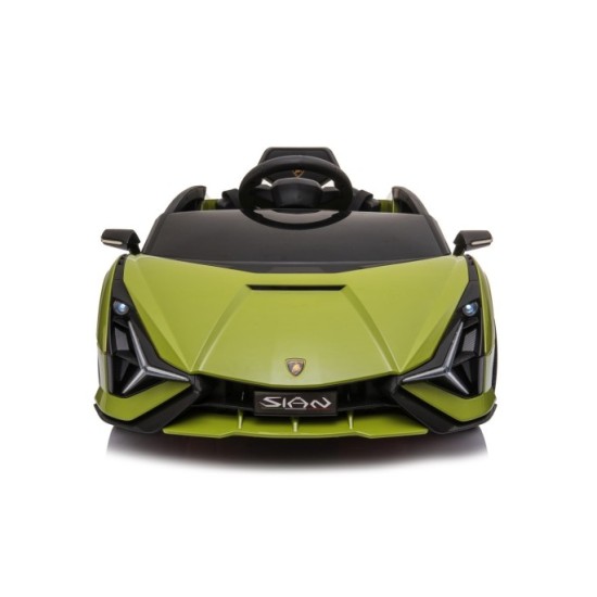 JOKO Elektrické Autíčko Lamborghini Sian 4x4, penové kolesá, kožené sedadlo, zelené