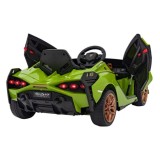 JOKO Elektrické Autíčko Lamborghini Sian 4x4, penové kolesá, kožené sedadlo, zelené