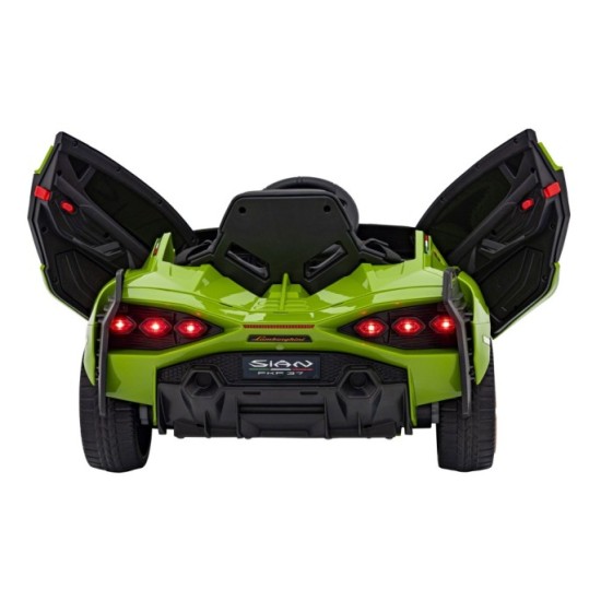 JOKO Elektrické Autíčko Lamborghini Sian 4x4, penové kolesá, kožené sedadlo, zelené