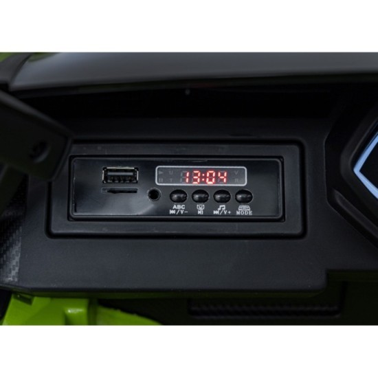 JOKO Elektrické Autíčko Lamborghini Sian 4x4, penové kolesá, kožené sedadlo, zelené
